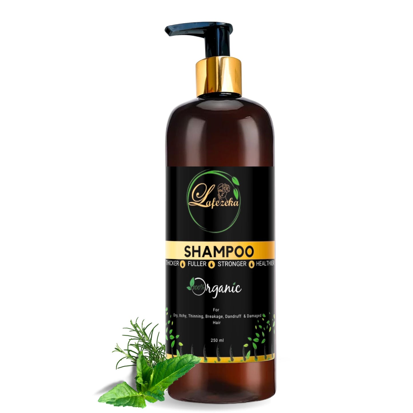 Lafezeka Natural Rosemary Mint Strengthening Shampoo