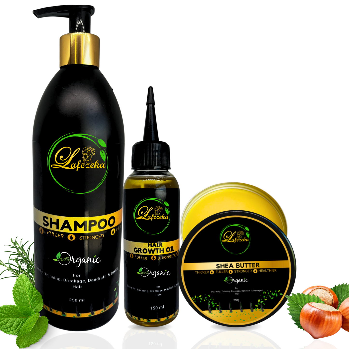 Lafezeka Natural and Organic Hair Growth Kit